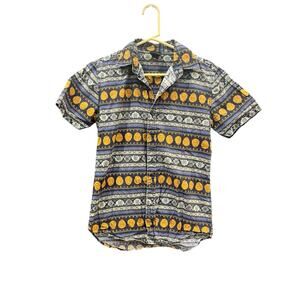Disney Aladdin Our Universe Aloha Button Up Hawaiian Shirt Disneyland Size XS